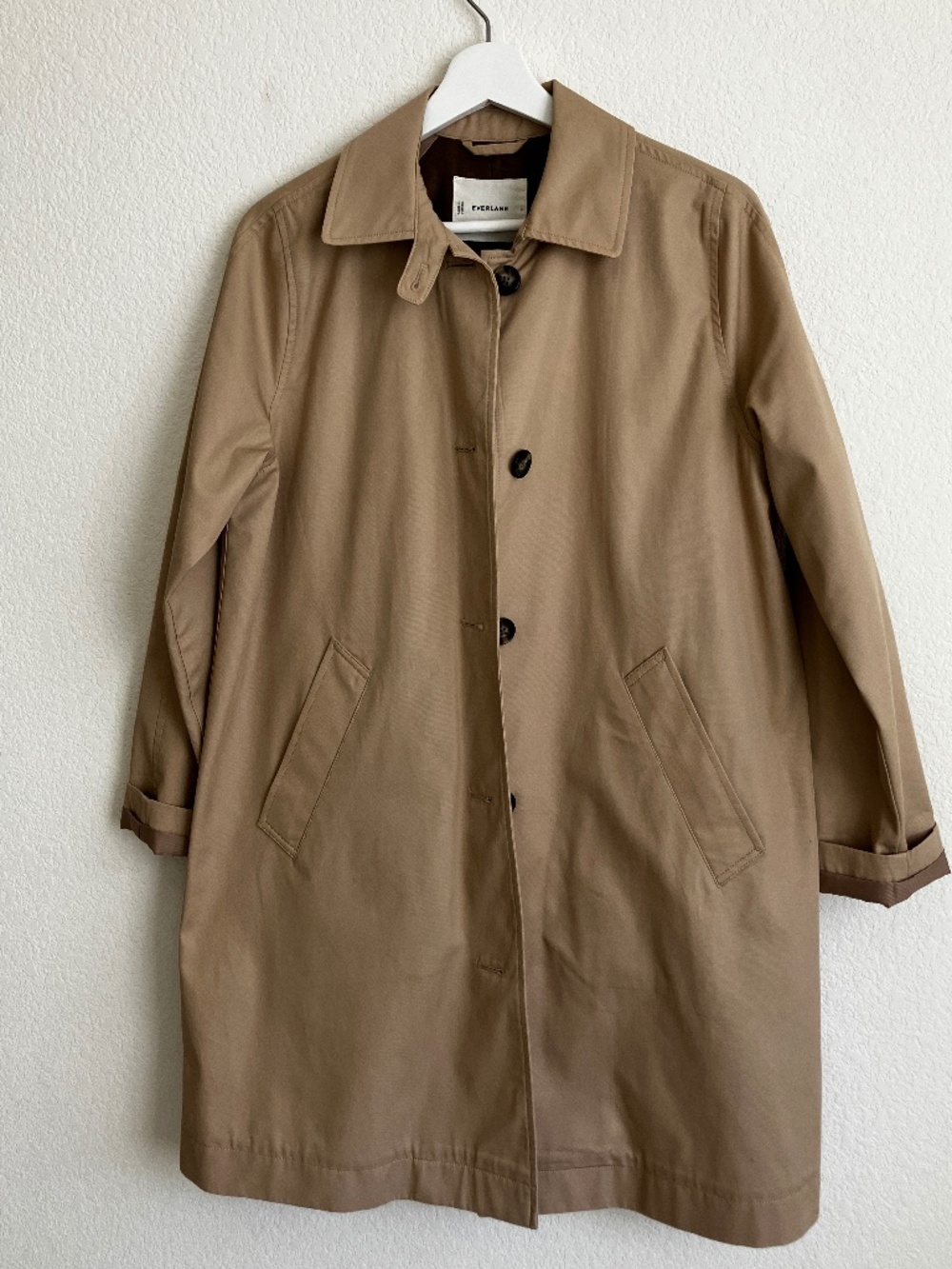 Everlane Mac Coat, S, cornstalk - Picture 3 of 7